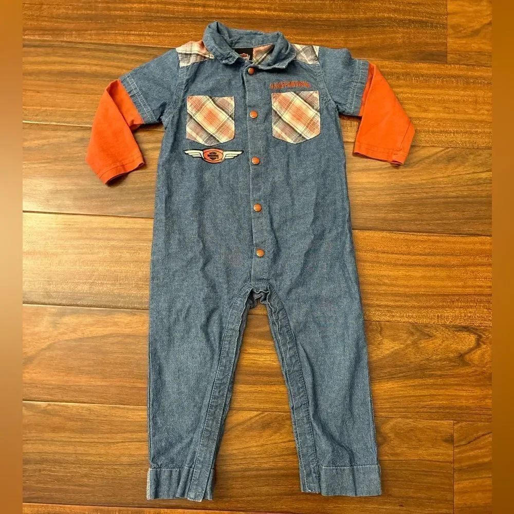 Harley Davidson one piece long sleeve jumpsuit